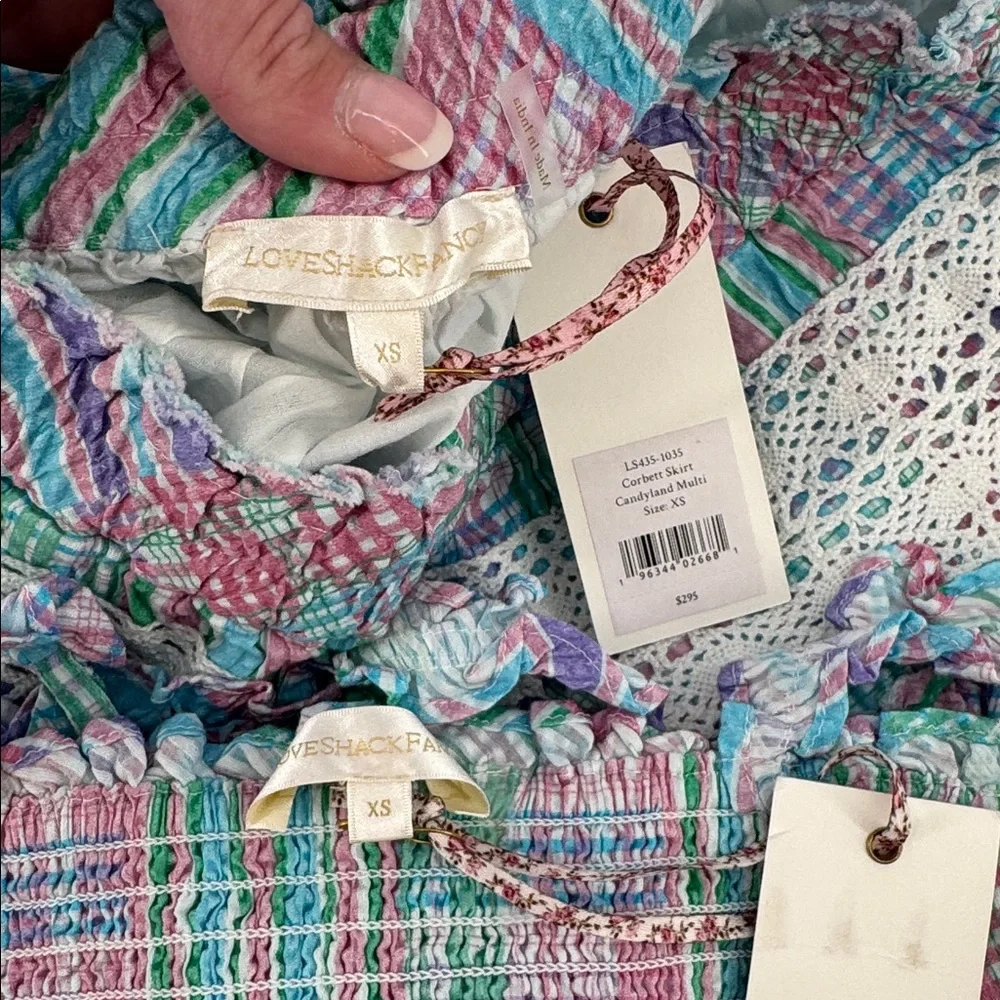 LoveShackFancy Candyland Mireya Bralette & Corbette Skirt Set NWT - Picture 9 of 12